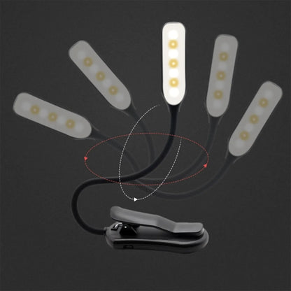 Rechargeable LED Book Light with Goosenecks Clip