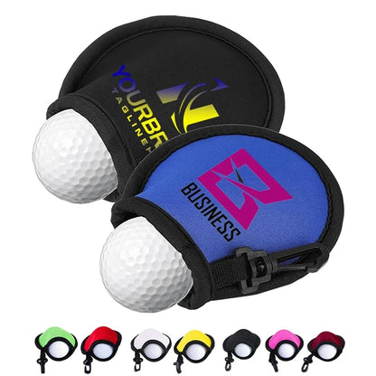 Portable Golf Ball Tray Pocket with Clip Buckle
