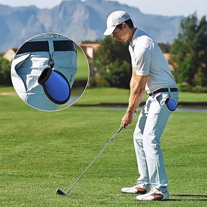 Portable Golf Ball Tray Pocket with Clip Buckle