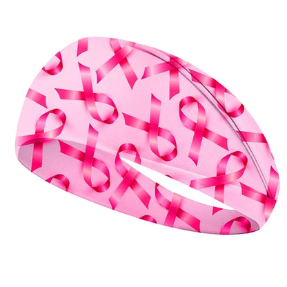 Breast Cancer Awareness Pink Headband Ribbon