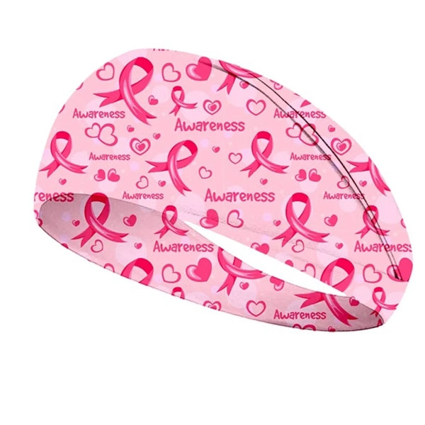 Breast Cancer Awareness Pink Headband Ribbon