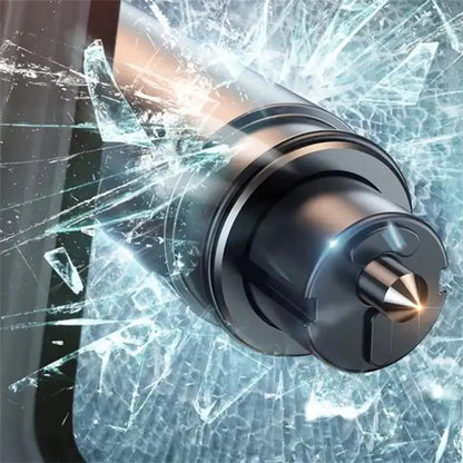 2 In 1 Car Safety Hammer Window Glass Breaker