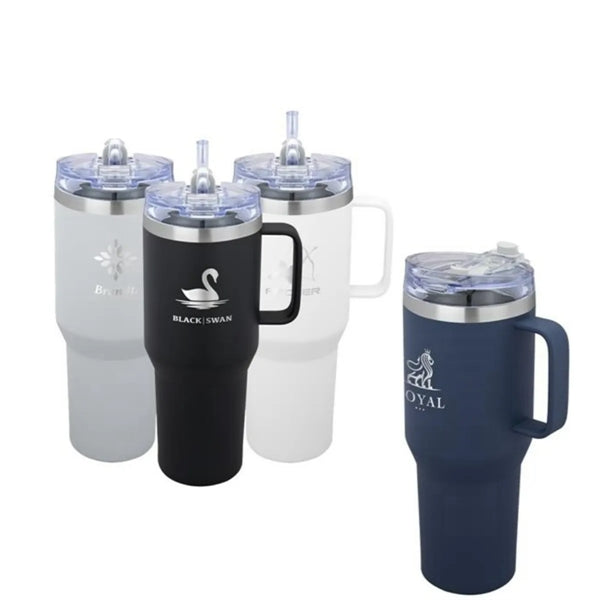 40 oz Insulated Travel Tumbler with Handle