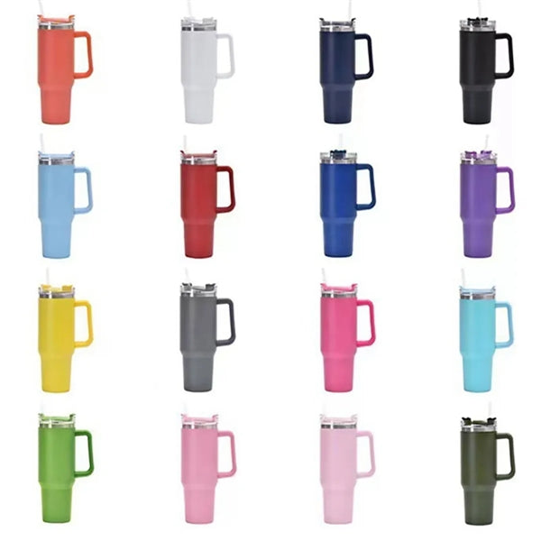 40 oz Insulated Travel Tumbler with Handle