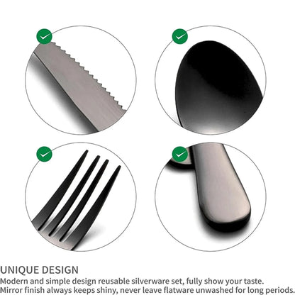 Travel Cutlery Set With Portable Case