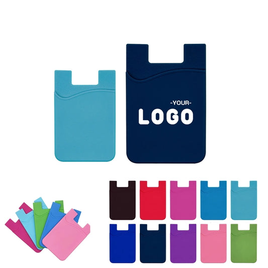 MOQ 100 PCS Soft Silicone Phone Wallet