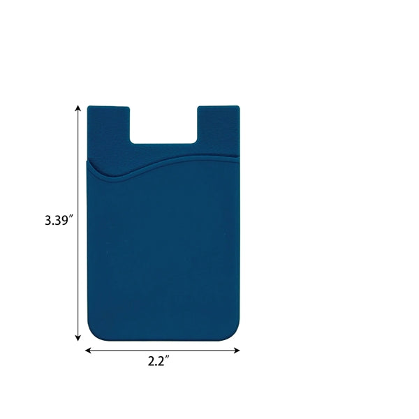 MOQ 100 PCS Soft Silicone Phone Wallet