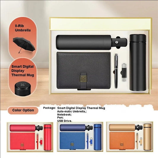 Fancy Business Gift Thermal Mug Notebook Set
