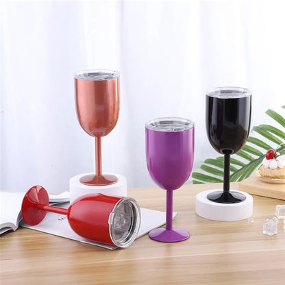 14Oz Stainless Steel Wine Glasses Cups