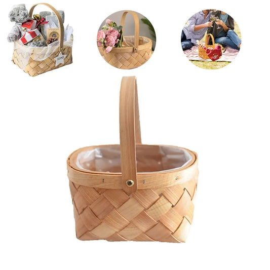 Portable Handmade Rattan Storage