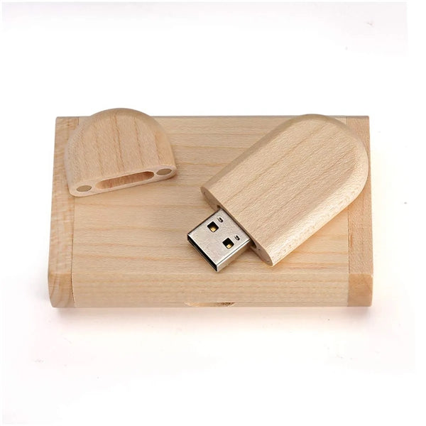 256Mb Wooden Usb 2.0 Flash Drive Data Storage