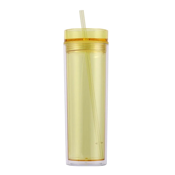16 Oz Double Wall Insulated Skinny Acrylic Tumblers