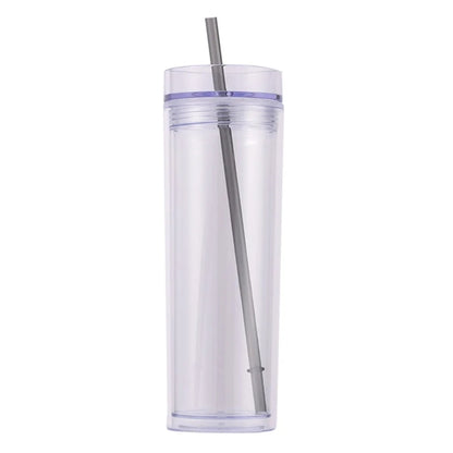 16 Oz Double Wall Insulated Skinny Acrylic Tumblers