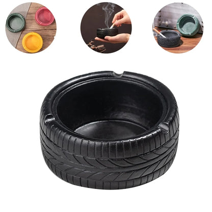 Tire Shaped Round Ashtray