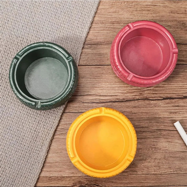 Tire Shaped Round Ashtray
