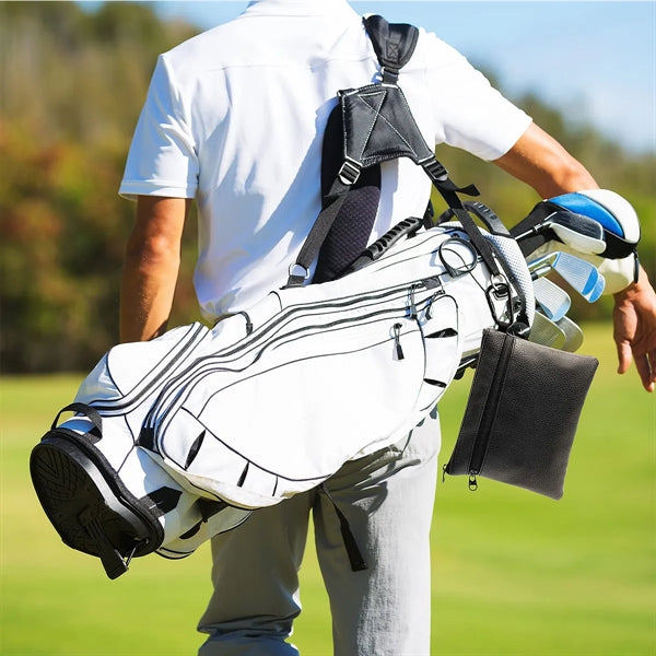 Professional Zippered Golf Pouch Black