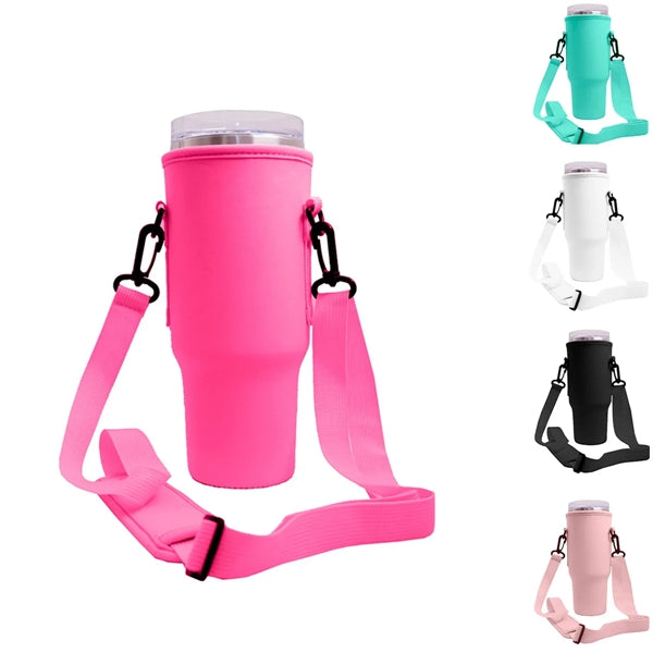 40 Oz Tumbler With Handle And Carrier Sleeve