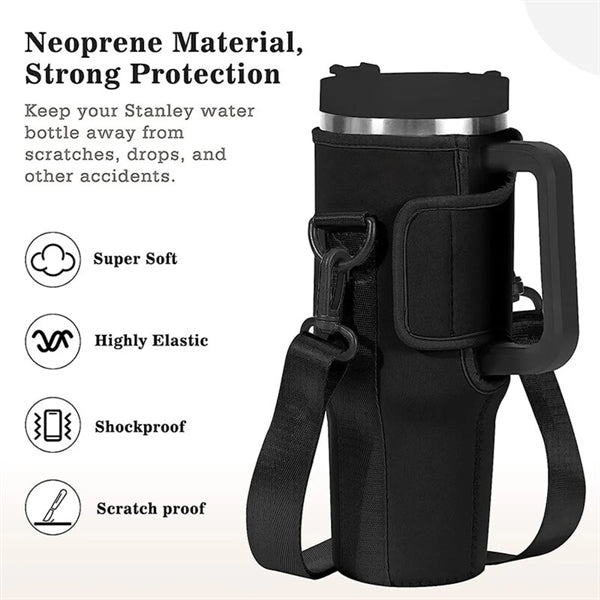 40 Oz Tumbler With Handle And Carrier Sleeve