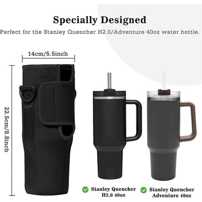 40 Oz Tumbler With Handle And Carrier Sleeve