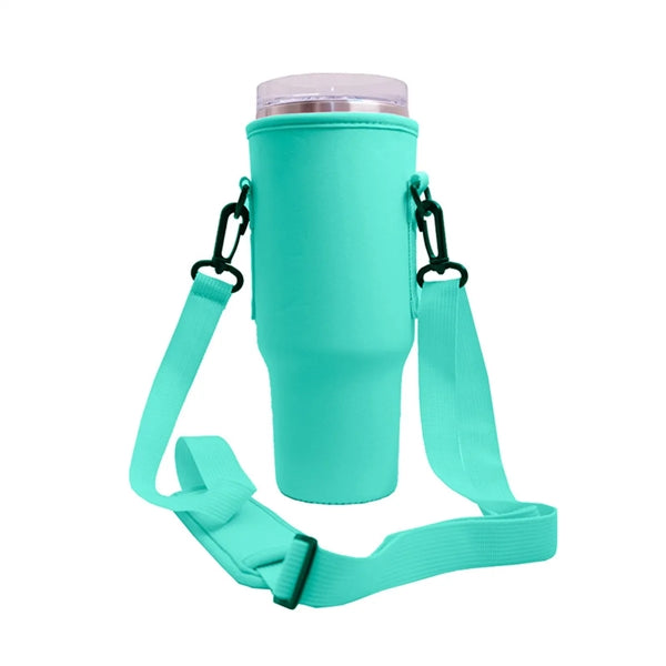 40 Oz Tumbler With Handle And Carrier Sleeve
