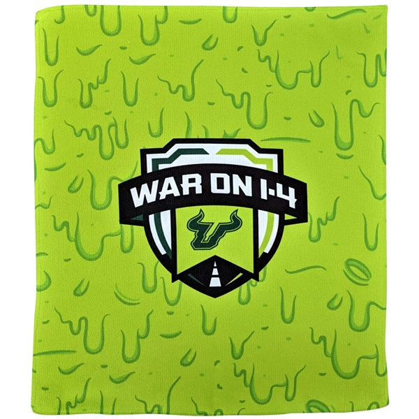 15" X 18" Sublimated Serged Hem Microfiber Rally Towel