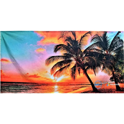 35" X 60" Sublimation Silk Touch Velour Beach Towel