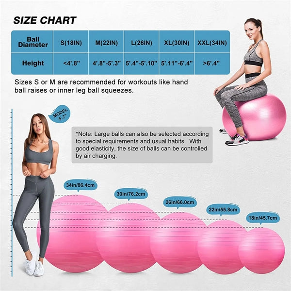 Exercise Yoga Pilates Ball