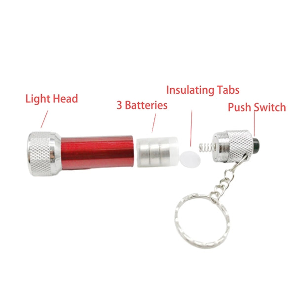 Portable Keychain Light Led Small Flashlight MOQ 100