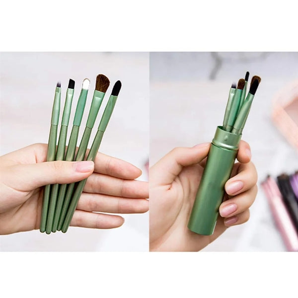 5 Pcs/Set Travel Portable Mini Eye Makeup Brush Kit