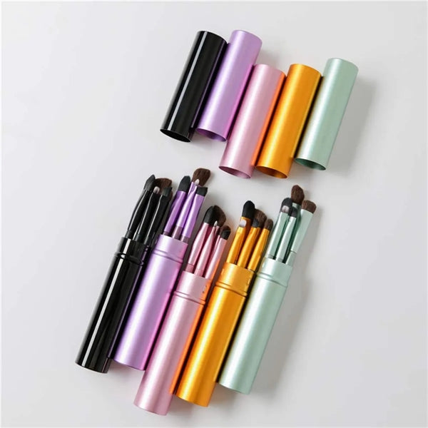 5 Pcs/Set Travel Portable Mini Eye Makeup Brush Kit