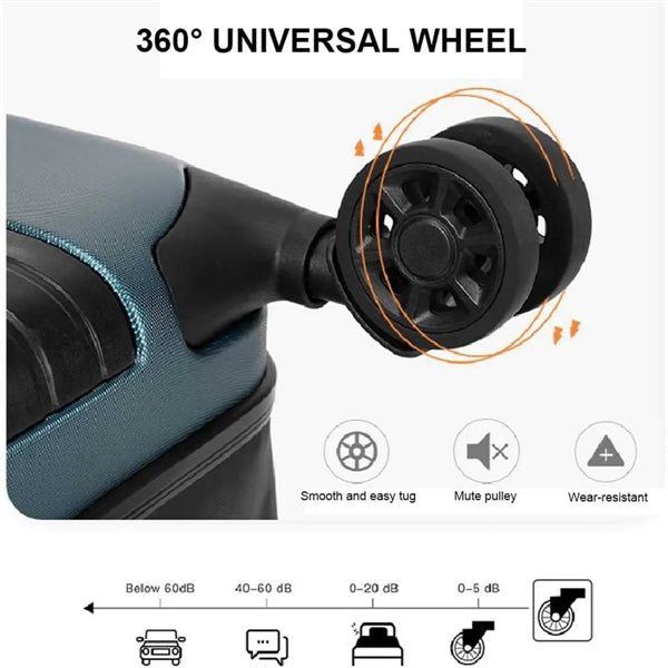 Foldable Expandable PC Hardshell Luggage with Spinner Wheels