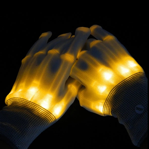 LED Flashing Light Up Skeleton Gloves