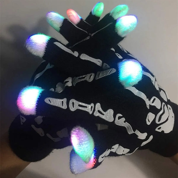 LED Light Up Gloves Finger Magic Toy