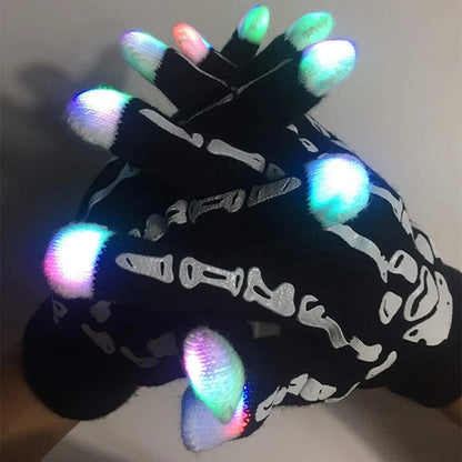 LED Light Up Gloves Finger Magic Toy