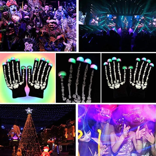 LED Light Up Gloves Finger Magic Toy
