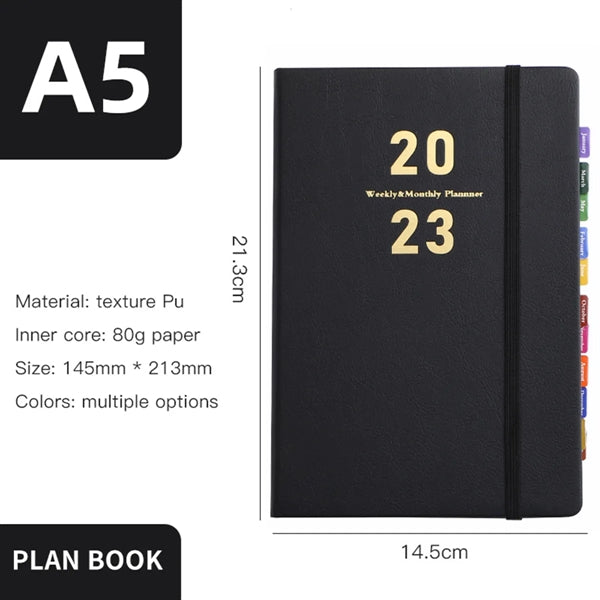 Daily Planner With Notes Pages & Pen Holder