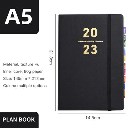 Daily Planner With Notes Pages & Pen Holder