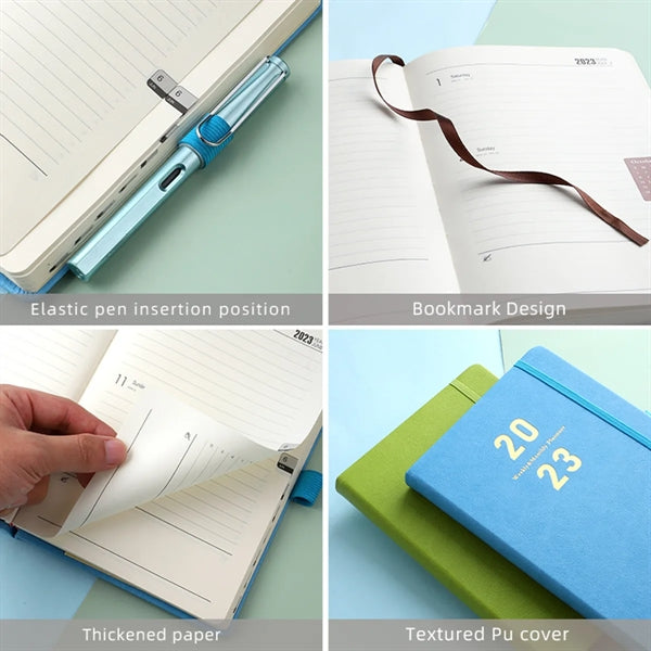 Daily Planner With Notes Pages & Pen Holder