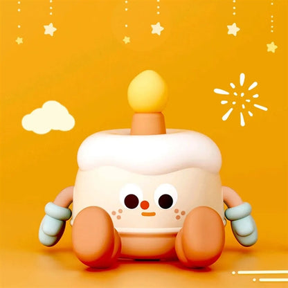 Birthday Cake Shaped Pat Lamp LED Silicon Night Light