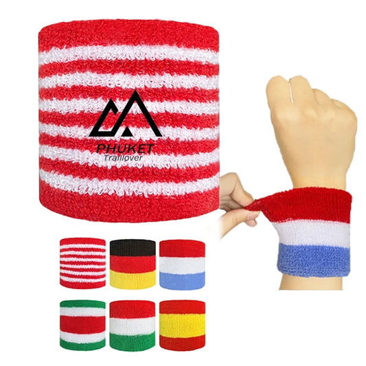 Flag Wristband Absorbent Sports Sweatband