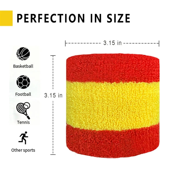 Flag Wristband Absorbent Sports Sweatband