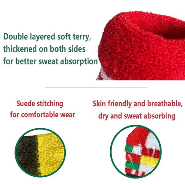 Flag Wristband Absorbent Sports Sweatband