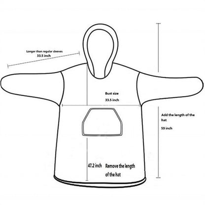 Warm And Cozy Giant Blanket Hoodie