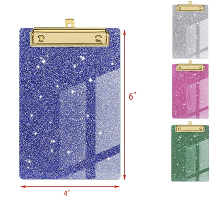 Glitter Acrylic Office File Clipboard