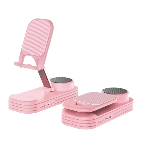 Adjustable Phone Stand With Bluetooth Speaker