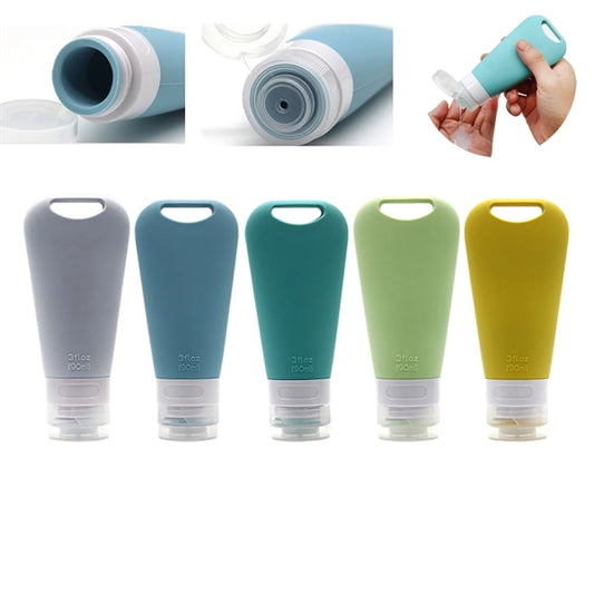 Leak Proof Squeezable Refillable Travel Toiletries