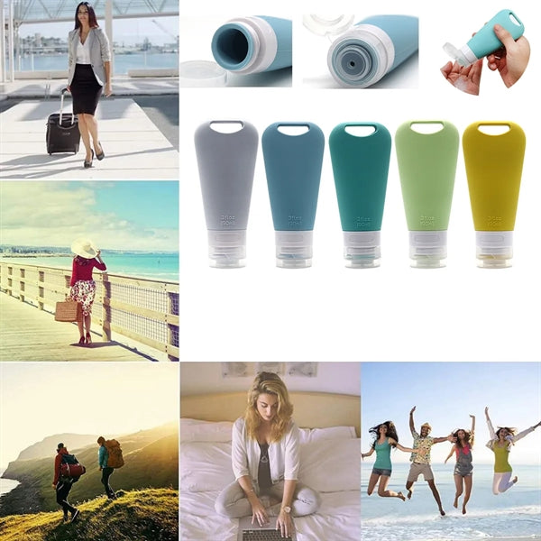 Leak Proof Squeezable Refillable Travel Toiletries