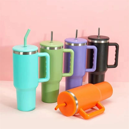40Oz Tumbler With Handle Cuplarge Capacity