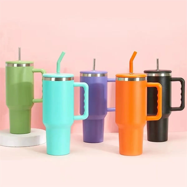 40Oz Tumbler With Handle Cuplarge Capacity