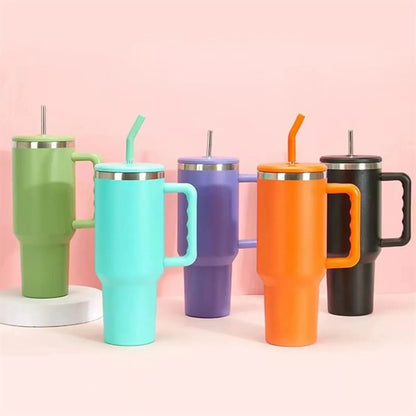 40Oz Tumbler With Handle Cuplarge Capacity